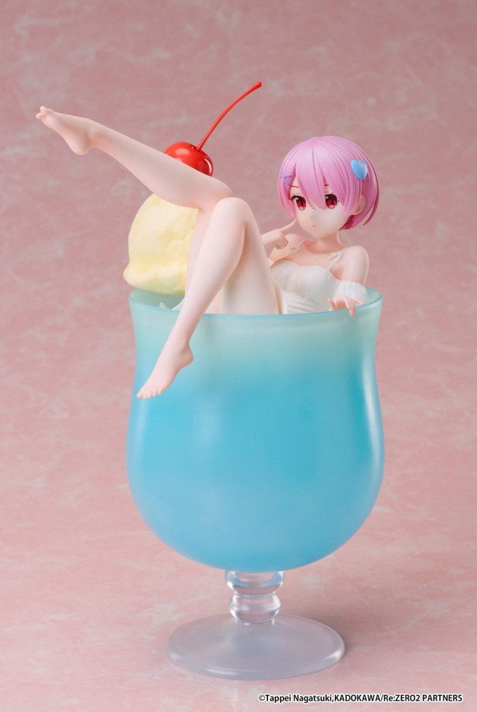 Elcoco Erotik-Actionfigur Re:Zero Starting Life in another World PVC Statue 1/7 Ram Cream Soda V