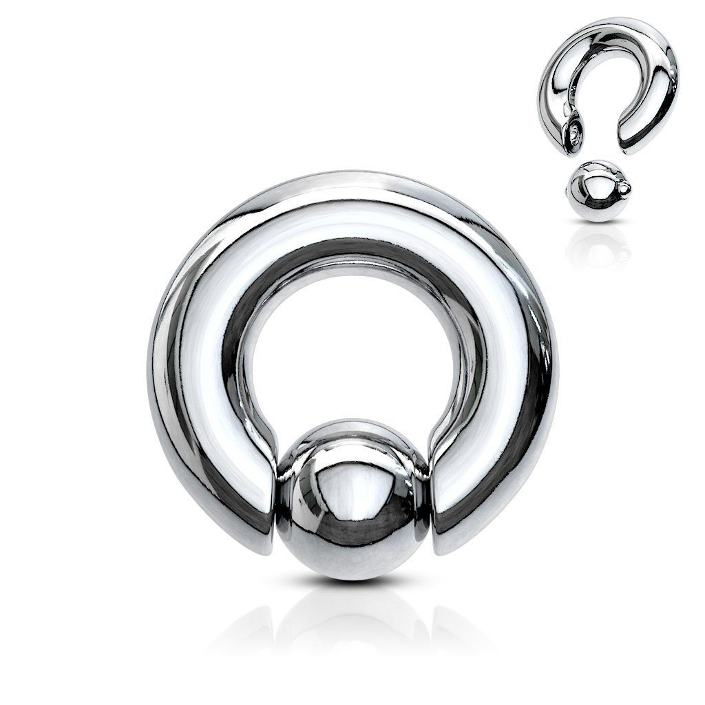 viva-adorno Intimpiercing Piercing Ring BCR XXL Klemmring mit Kugel Spring günstig online kaufen