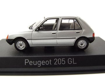 Norev Modellauto Peugeot 205 GL 1988 grau Modellauto 1:43 Norev, Maßstab 1:43