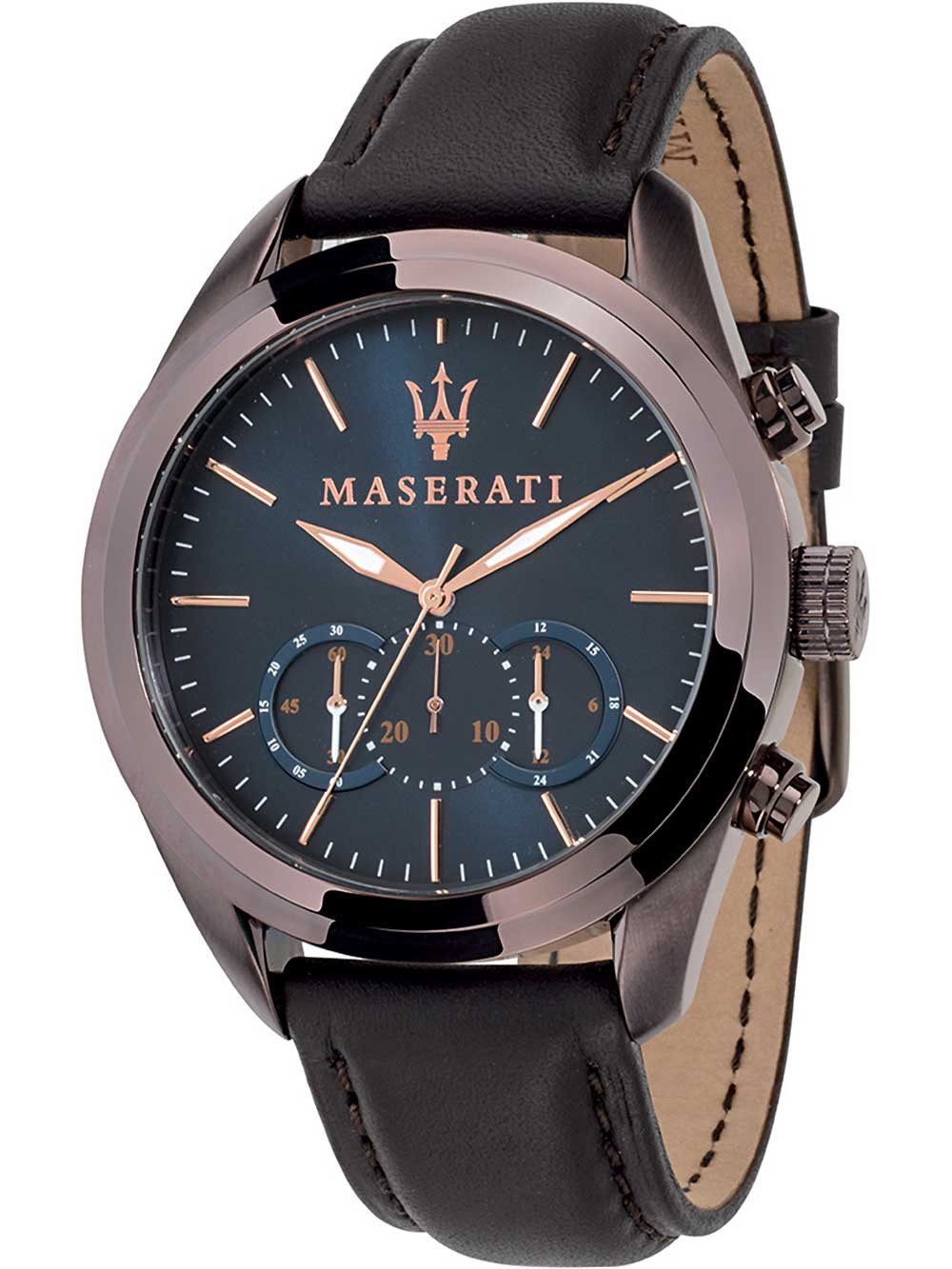 MASERATI Quarzuhr Maserati R8871612008 Traguardo Chronograph Herrenuhr 45mm günstig online kaufen