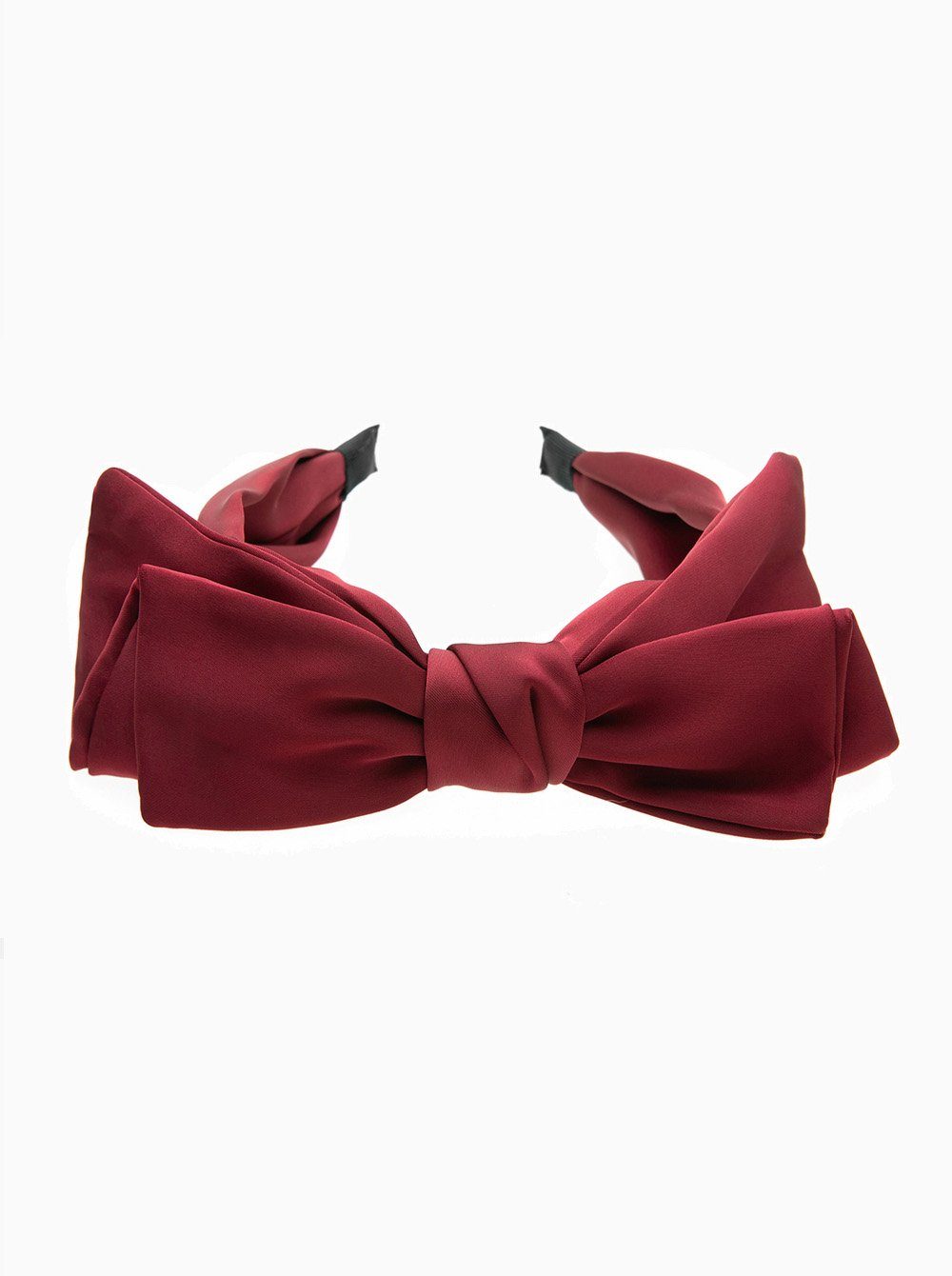 axy Haarreif Haarreif mit große Schleife Satin bezogen, Damen Haareifen Haarband Satin