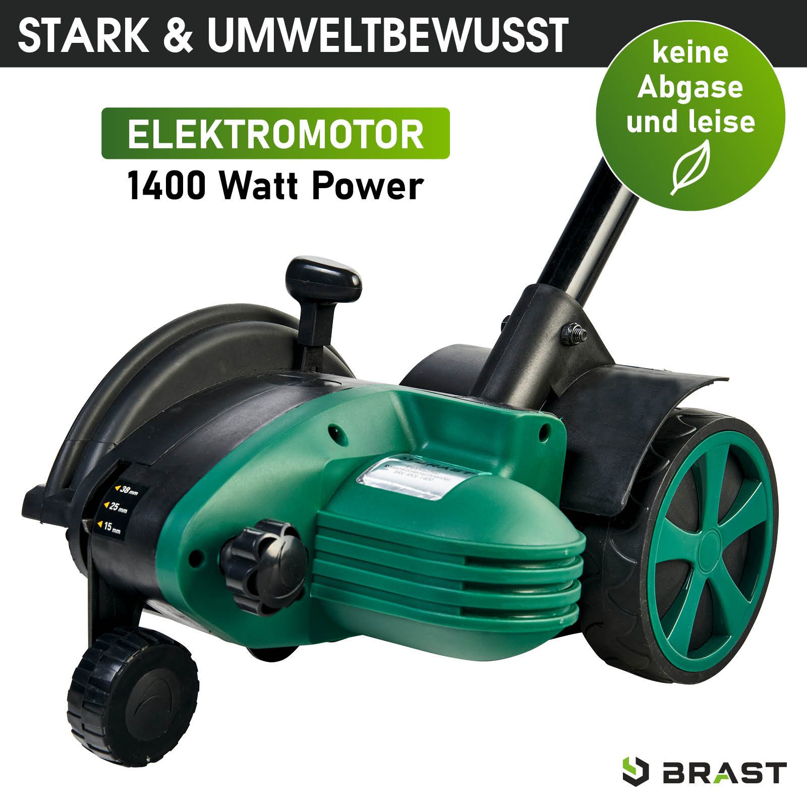 BRAST Elektro-Rasentrimmer Rasenkantenschneider, 1400Watt, doppelseitiges F günstig online kaufen