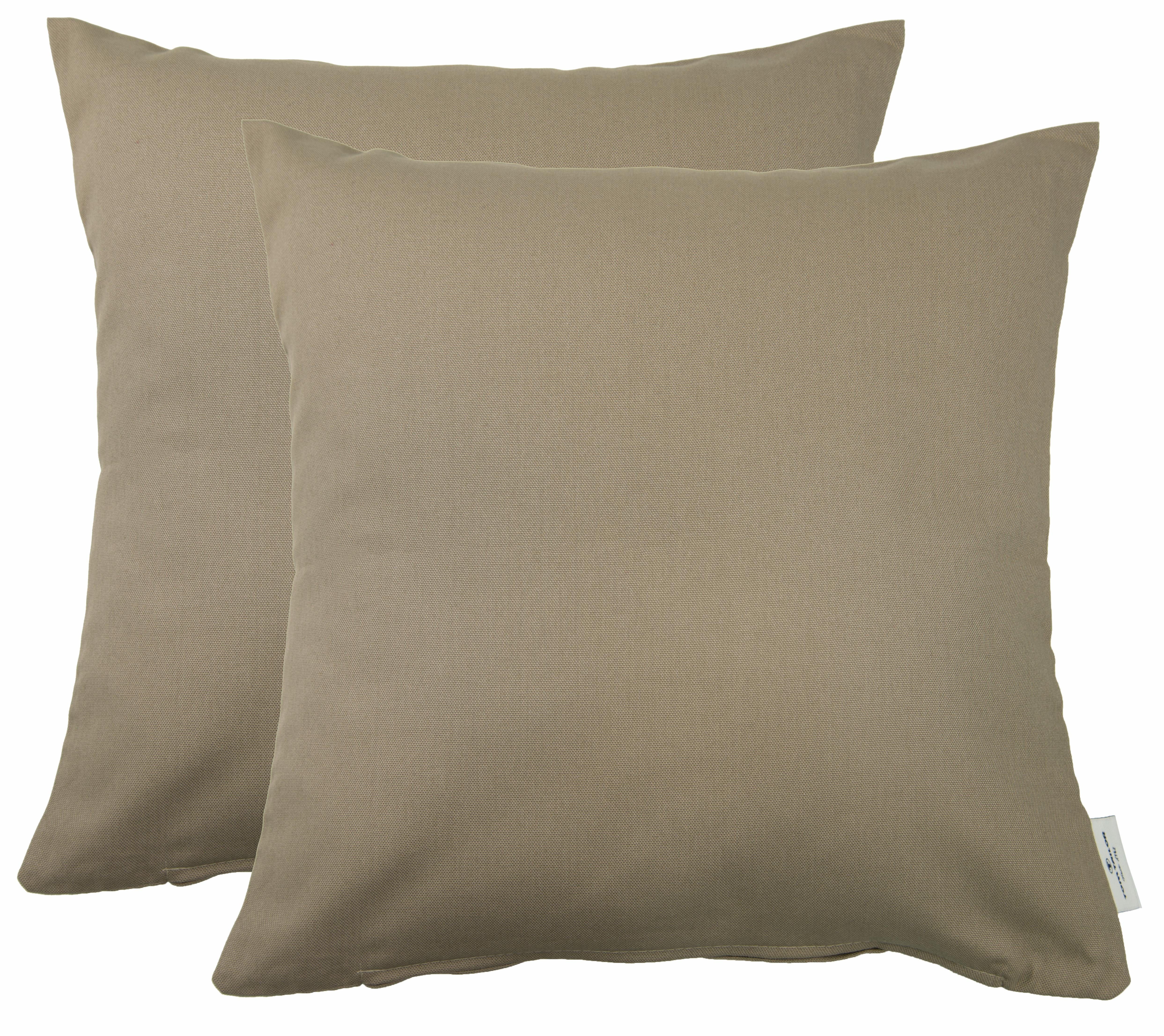 TOM TAILOR HOME Dekokissen Dove, unifarben, Kissenhüllen ohne Füllung, 2er Pack