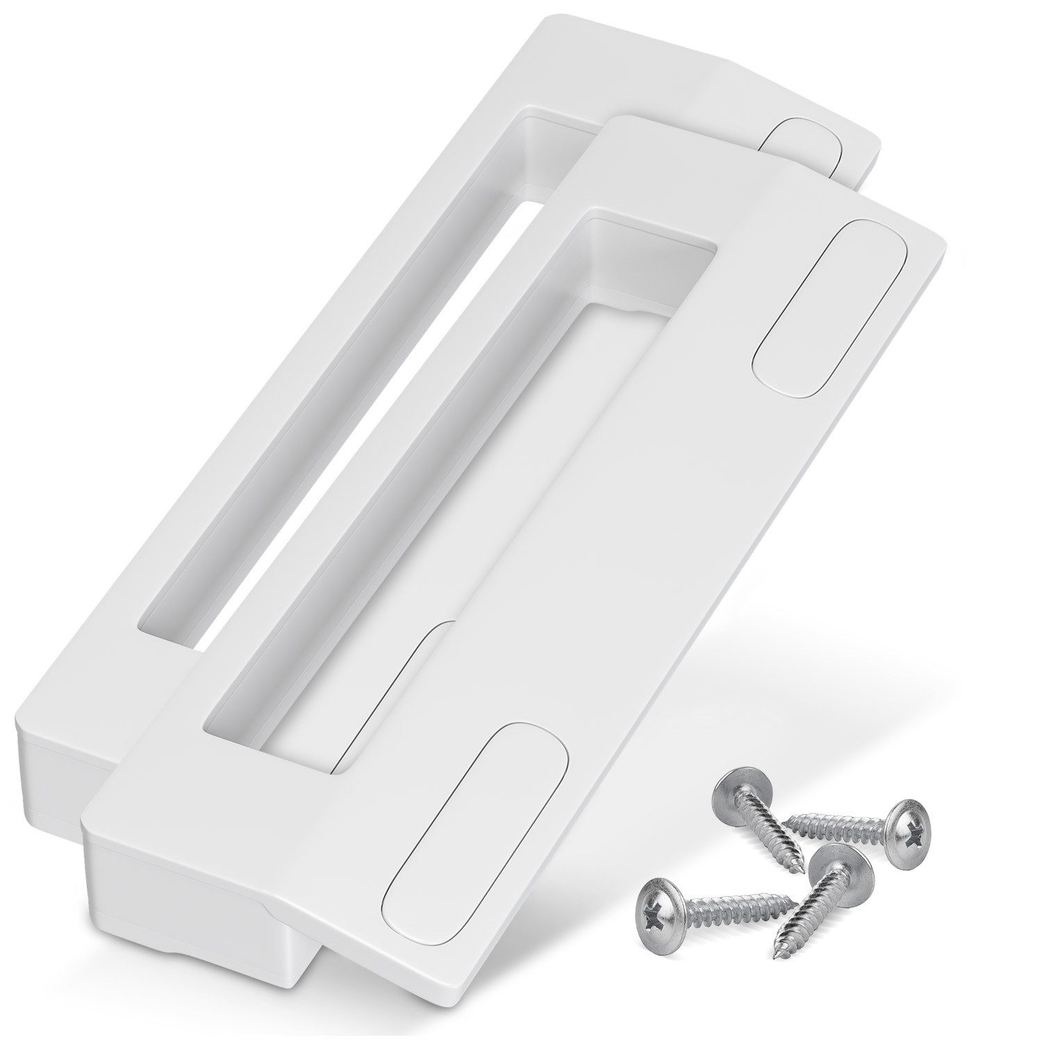 VIOKS Türgriff universal Handgriff 187 mm mit 90-172 mm Schraubenabstand, 2-tlg., für Kühlschrank Gefrierschrank