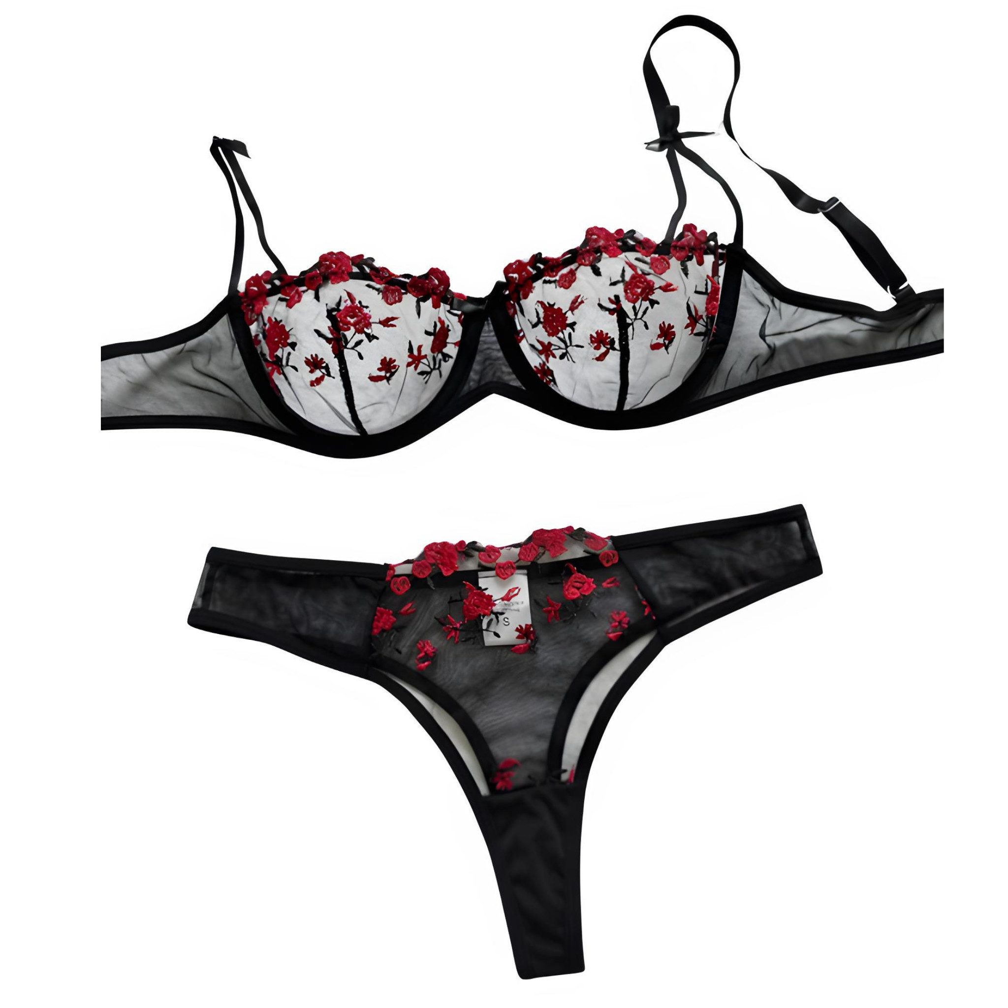 Tanga String Tanga BH Set, Lingerie Set, Dessous Set