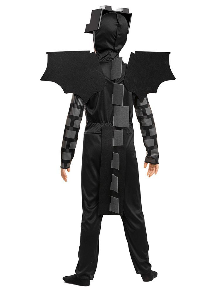 Metamorph Kostüm Minecraft – Enderdrache Classic Kostüm für Kinder, Macht Dich zum mächtigsten Gegner in der Minecraft-Welt!