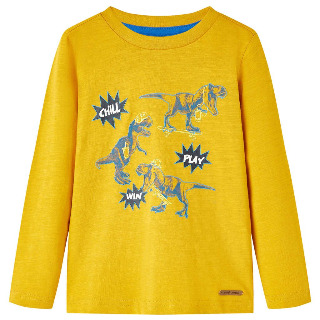 Langarmshirt Kinder-Langarmshirt Ocker 116