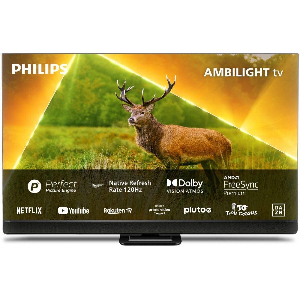 Philips 55PML9308/12 LED-Fernseher (55 Zoll, Ultra HD, WLAN integriert, 4K Ambilight Technologie)