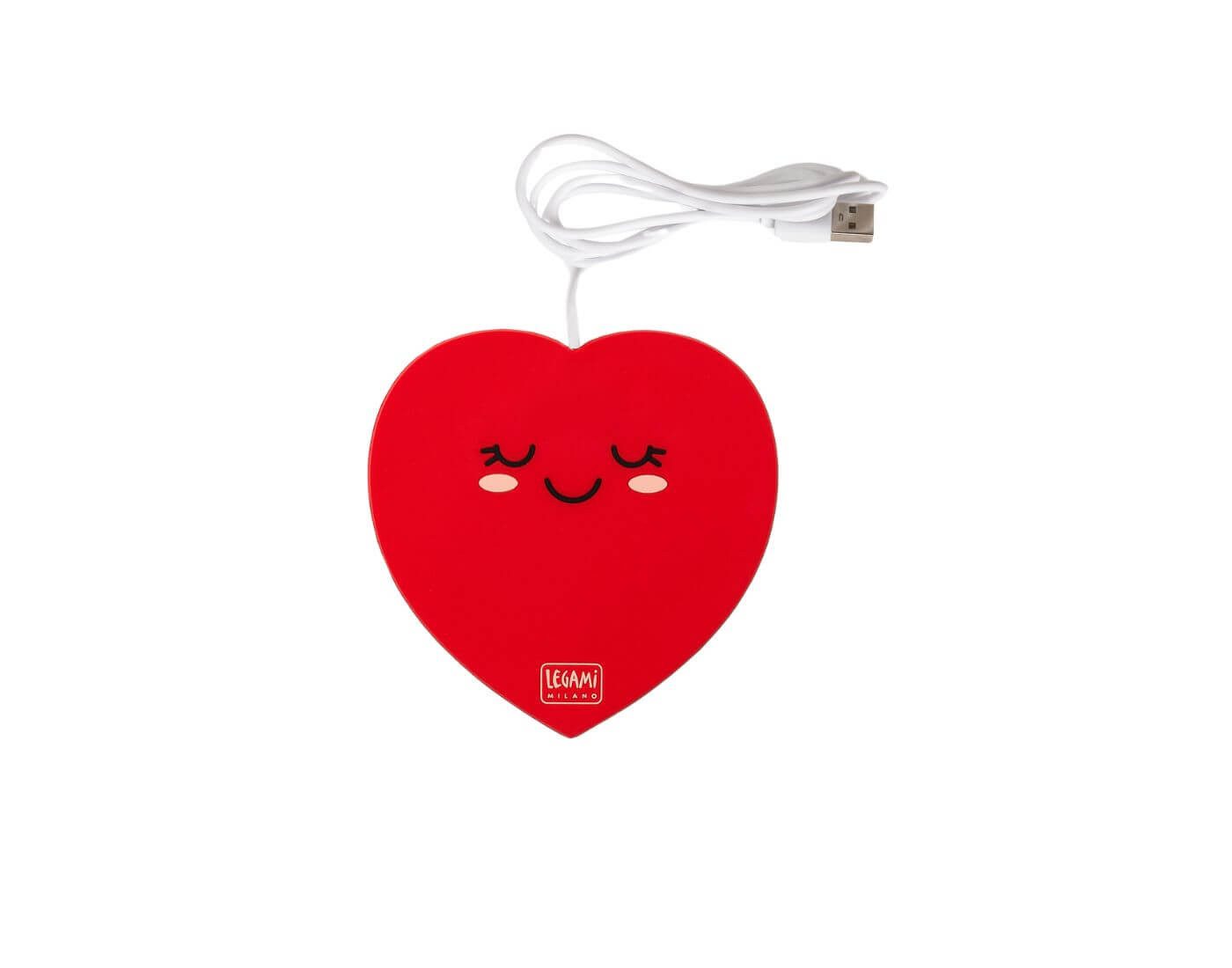 Legami Stiftehalter USB-Tassenwärmer - Warm It Up - Herz