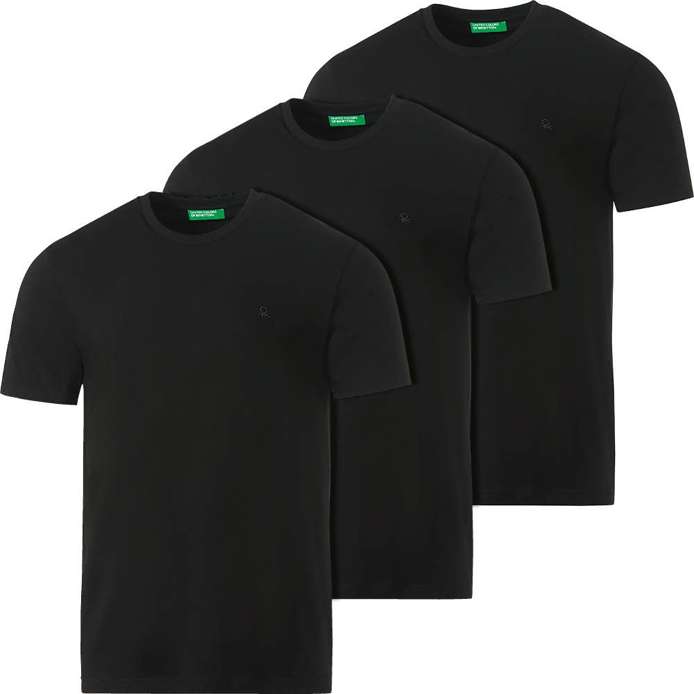United Colors of Benetton Kurzarmshirt hautfreundlich durch Baumwolle