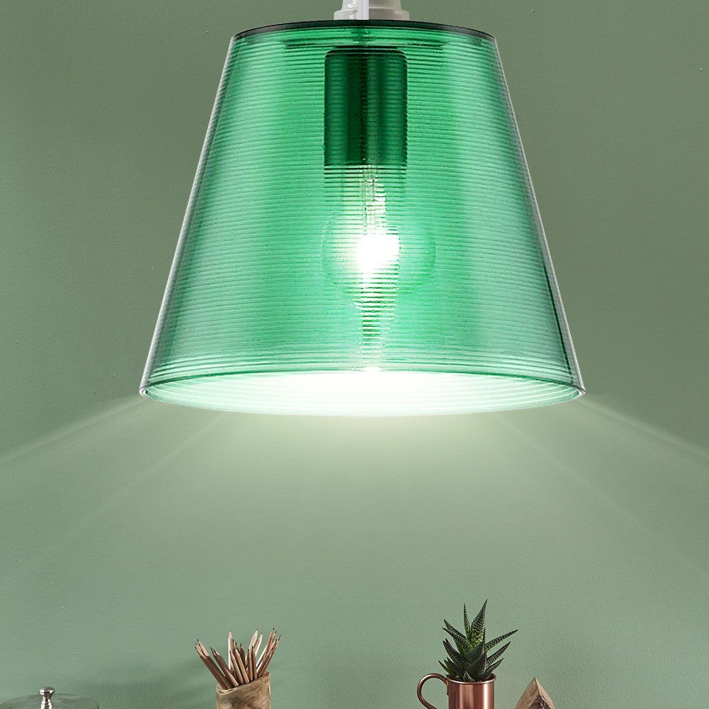 Hänge EGLO Leuchtmittel inklusive, Beleuchtung Pendel Arbeitszimmer Lampe grün nicht 1-flammig Deckenleuchte,