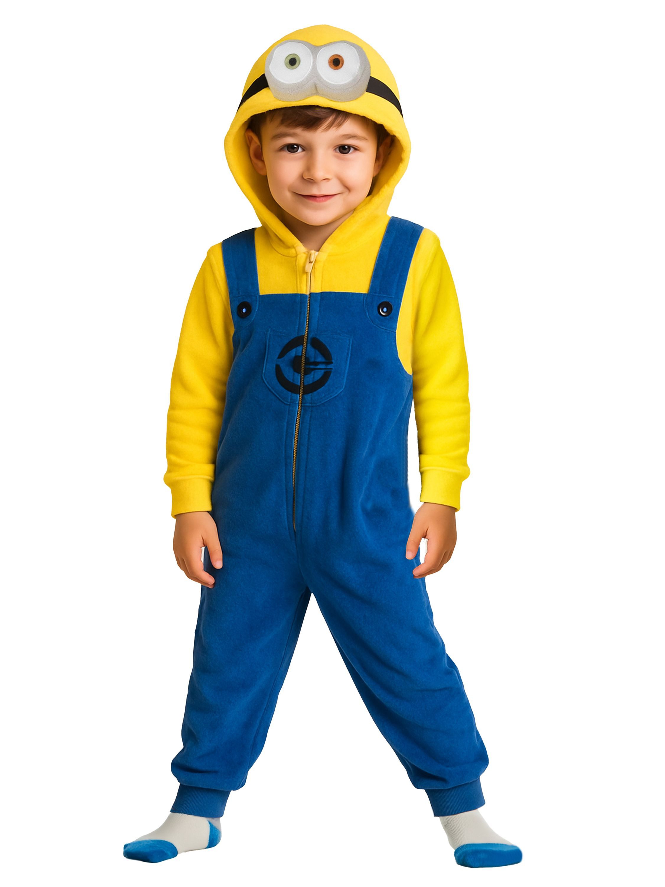 United Labels® Jumpsuit Minions Jumpsuit mit Kapuze Overall Onesie Einteiler