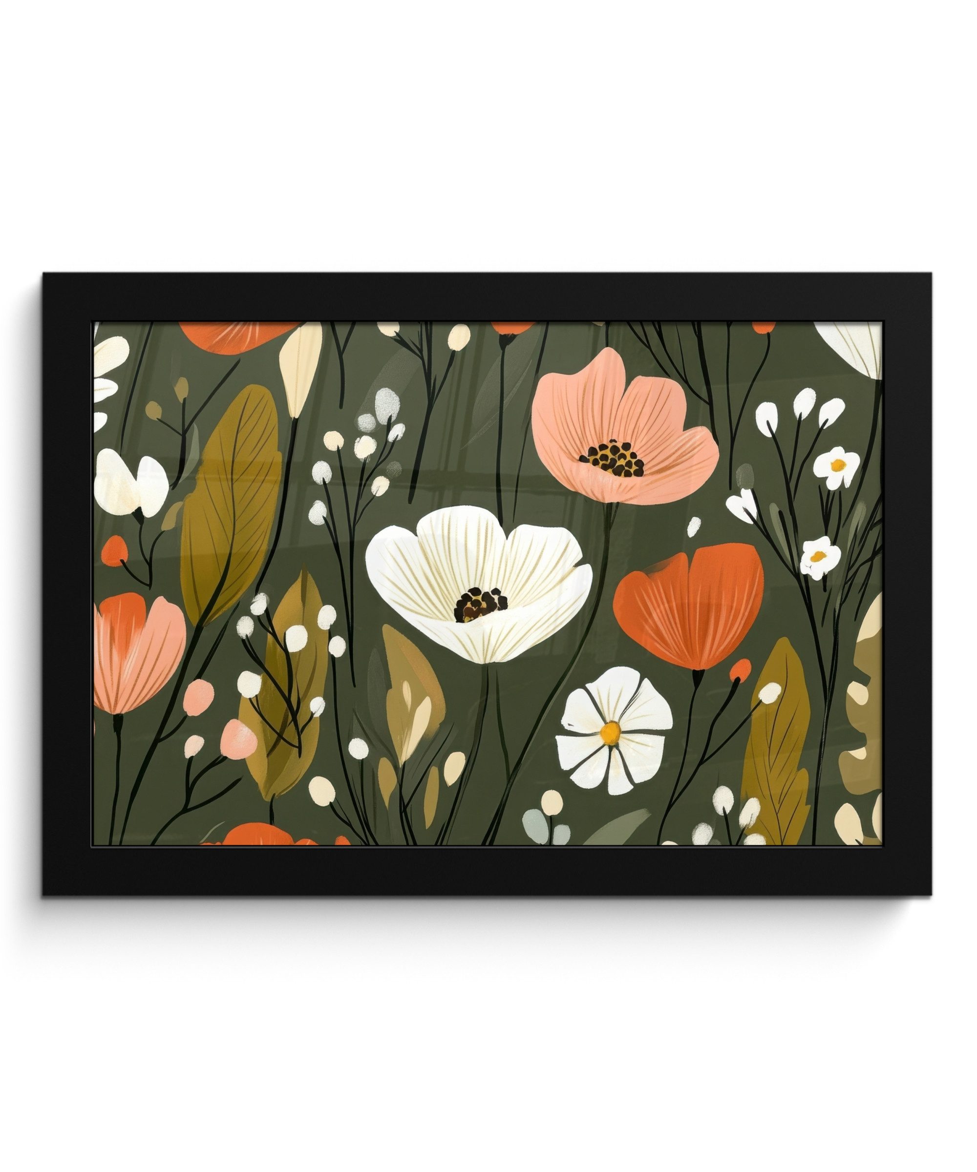 MuchoWow Poster Blumen - Illustration - günstig online kaufen