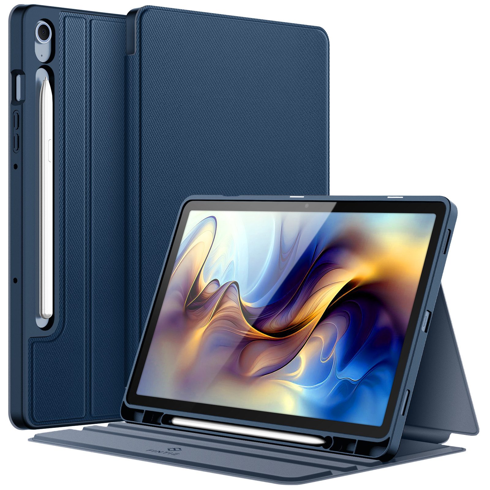 Fintie Tablet-Hülle für Samsung Galaxy Tab S10 Lite/S10 FE 10.9" 2025/S9 FE 10.9"/S9 11", mit S Pen Halter, Slim TPU Folio Tablet Schutzhülle mit Standfunktion
