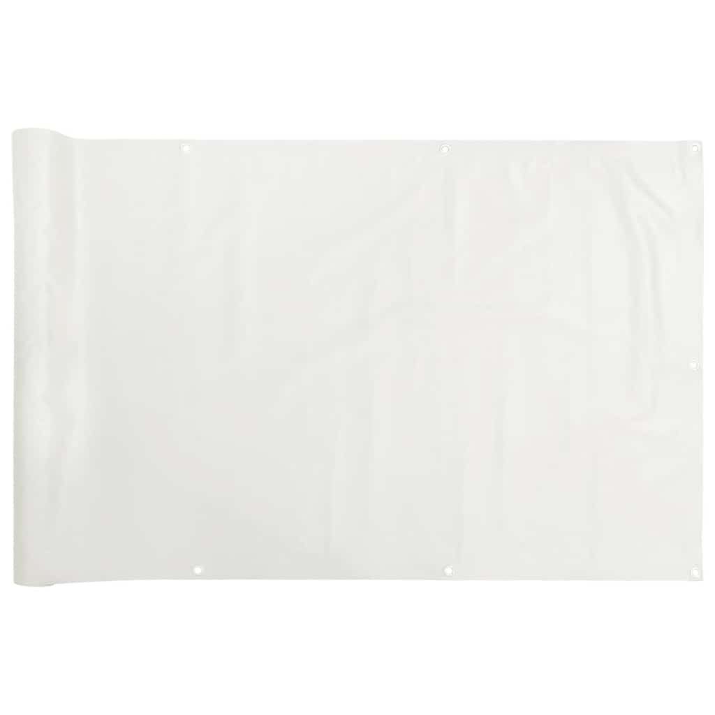 vidaXL Gartenzaun Balkon-Sichtschutz Weiß 400x75 cm günstig online kaufen