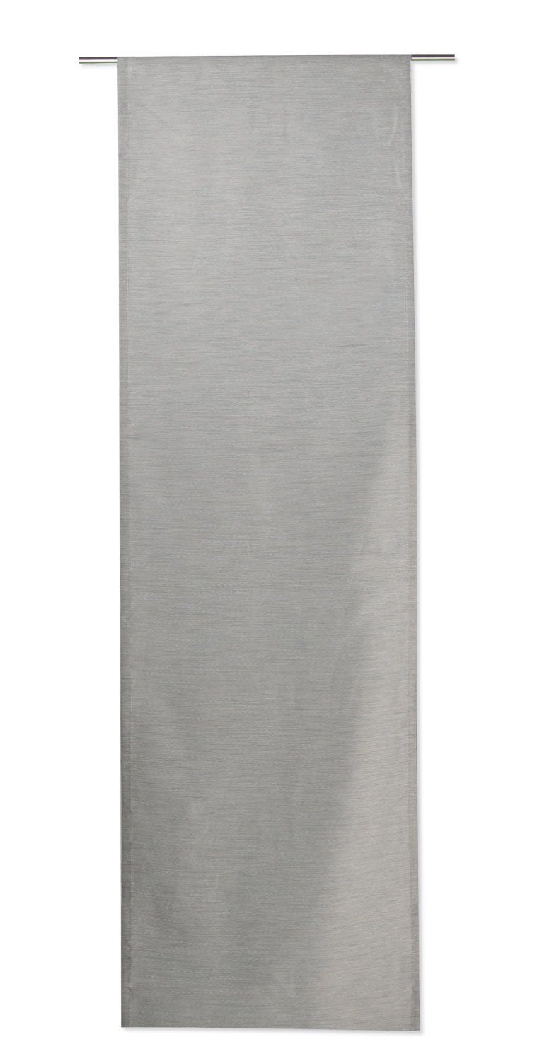 Schiebegardine Flächenvorhang KIRA, 60 x 245 cm, Schlammfarben, Schlaufe, Lichtschutz, Polyester, meliertes Design