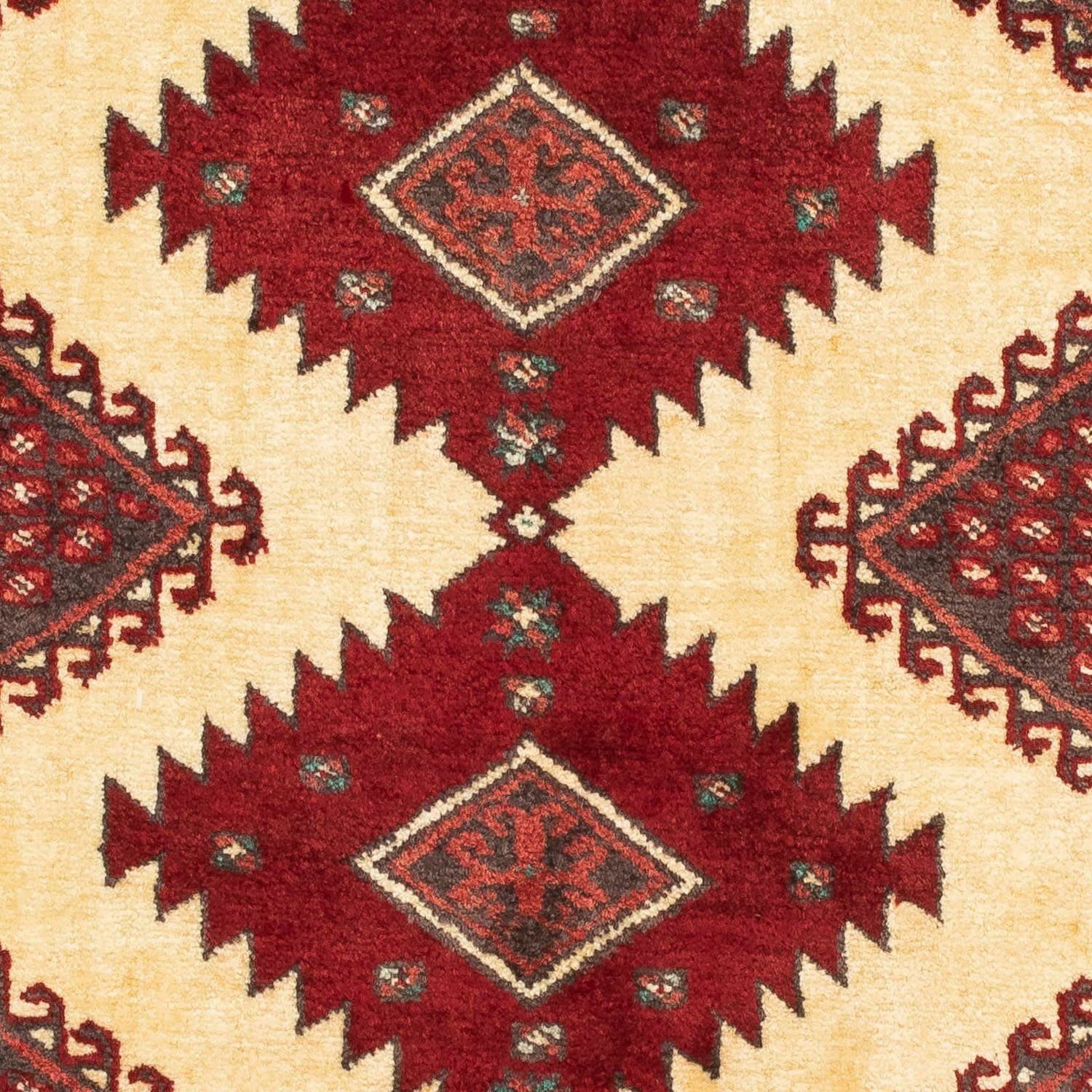 Wollteppich Turkaman Medaillon 133 x Handgeknüpft Höhe: mm, 6 morgenland, rechteckig, 86 cm