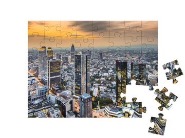puzzleYOU Puzzle Frankfurt, das Finanzzentrum Deutschlands, 48 Puzzleteile, puzzleYOU-Kollektionen Wolkenkratzer