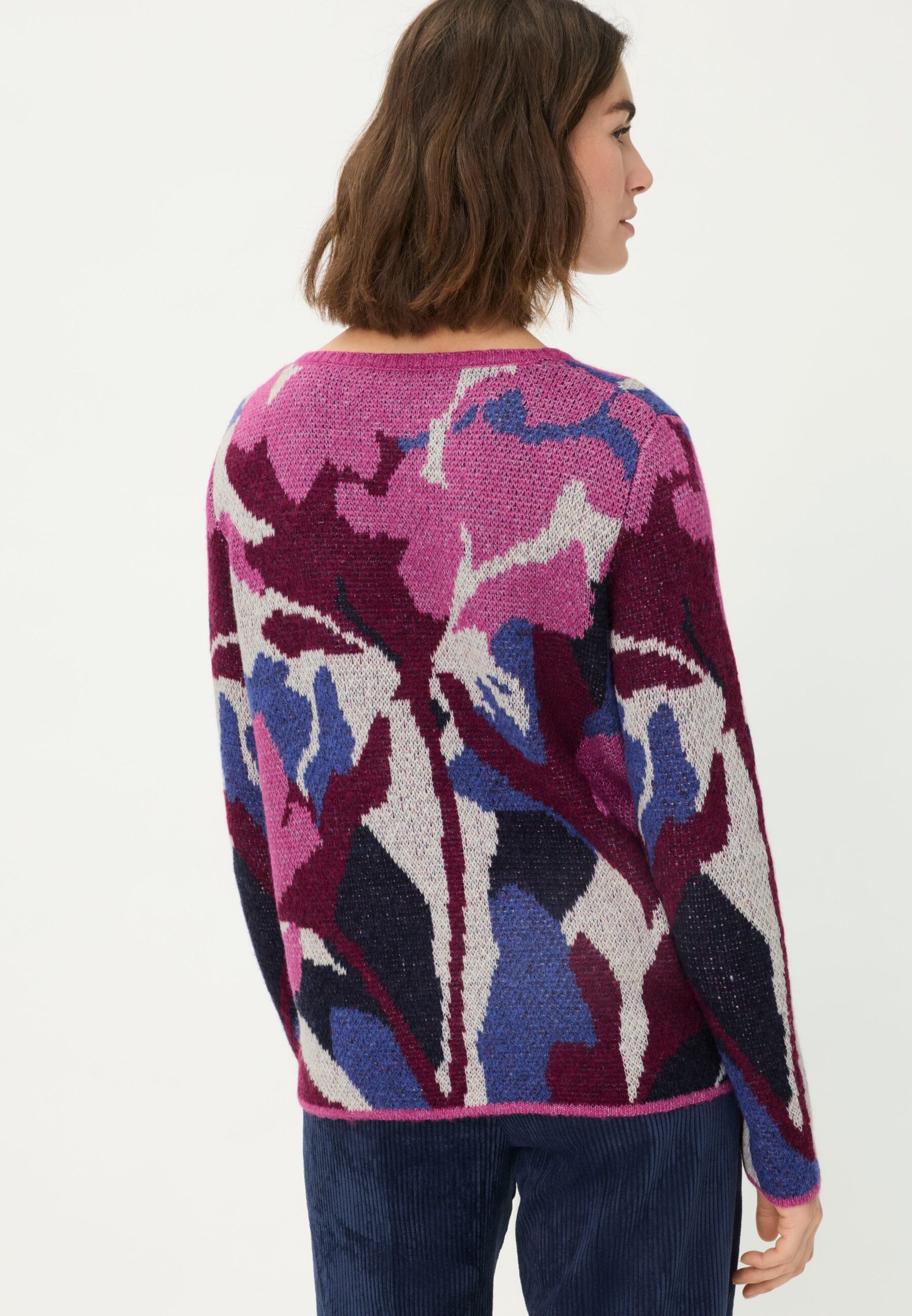 Olsen Strickpullover Pullover mit Panneaux-Design