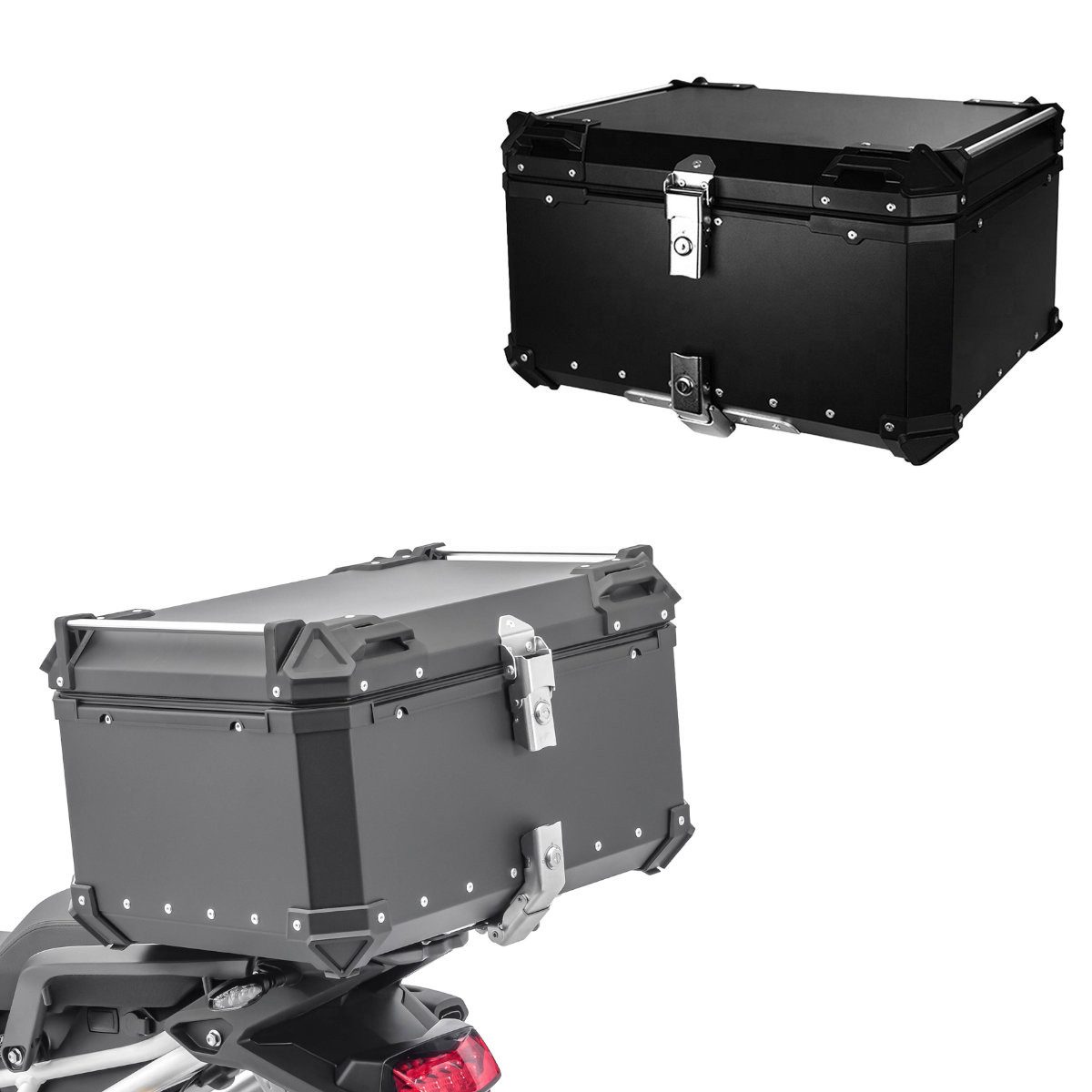 Topcase Motorrad Alu Top Case # XB100 Aluminium Universal 100 Liter + Motorrad