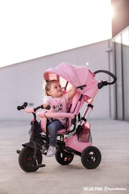 HyperMotion Dreirad Dreirad Tobi Velar, Kinderdreirad mit schubstange, Rosa