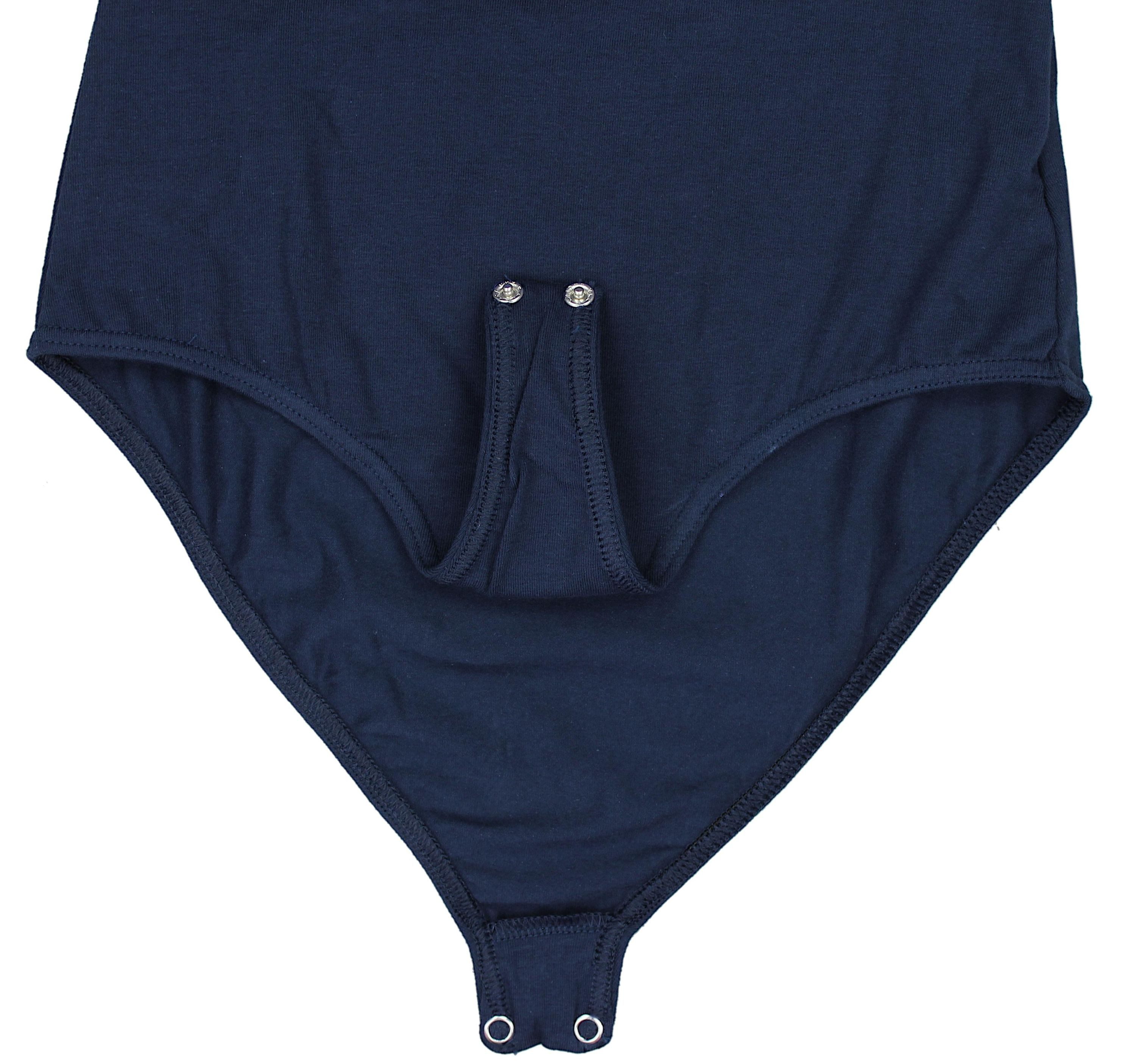 Alkato Langarmbody Bodysuit Damenbody mit Rundhalsausschnitt
