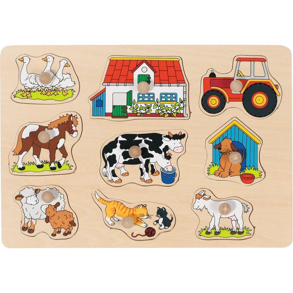 Gollnest & Kiesel Puzzle Steckpuzzle Bauernhof I, Puzzleteile