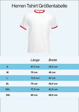 Youth Designz T-Shirt Serbien Herren T-Shirt im Fußball Trikot Look mit trendigem Print
