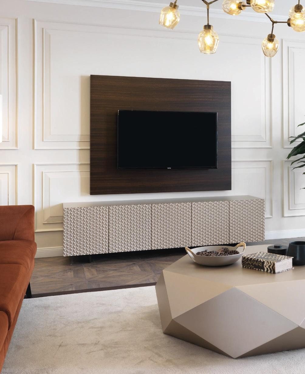 Xlmoebel Couchtisch Beiger Couchtisch aus Holz mit elegantem Design für gemütliche Räume (Couchtisch), Hergestellt in Europa