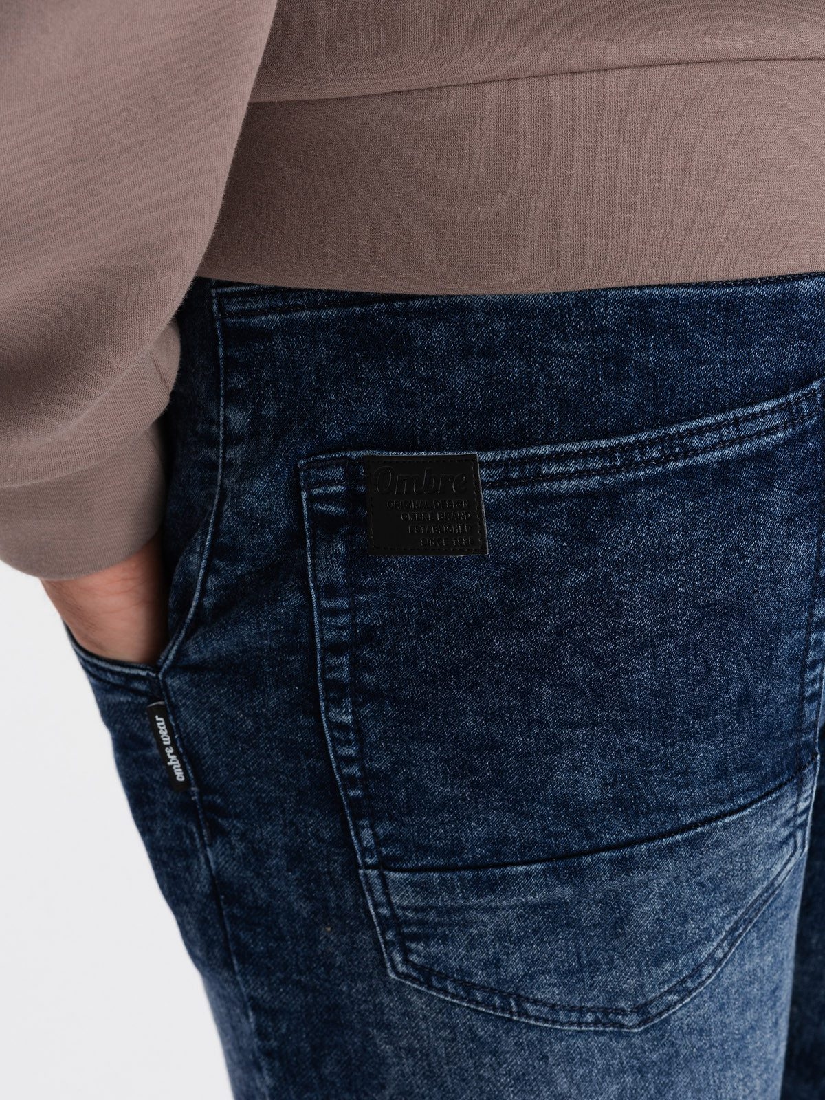 OMBRE Jeggings Marmorierte Denim-Hose Jeggings für Herren