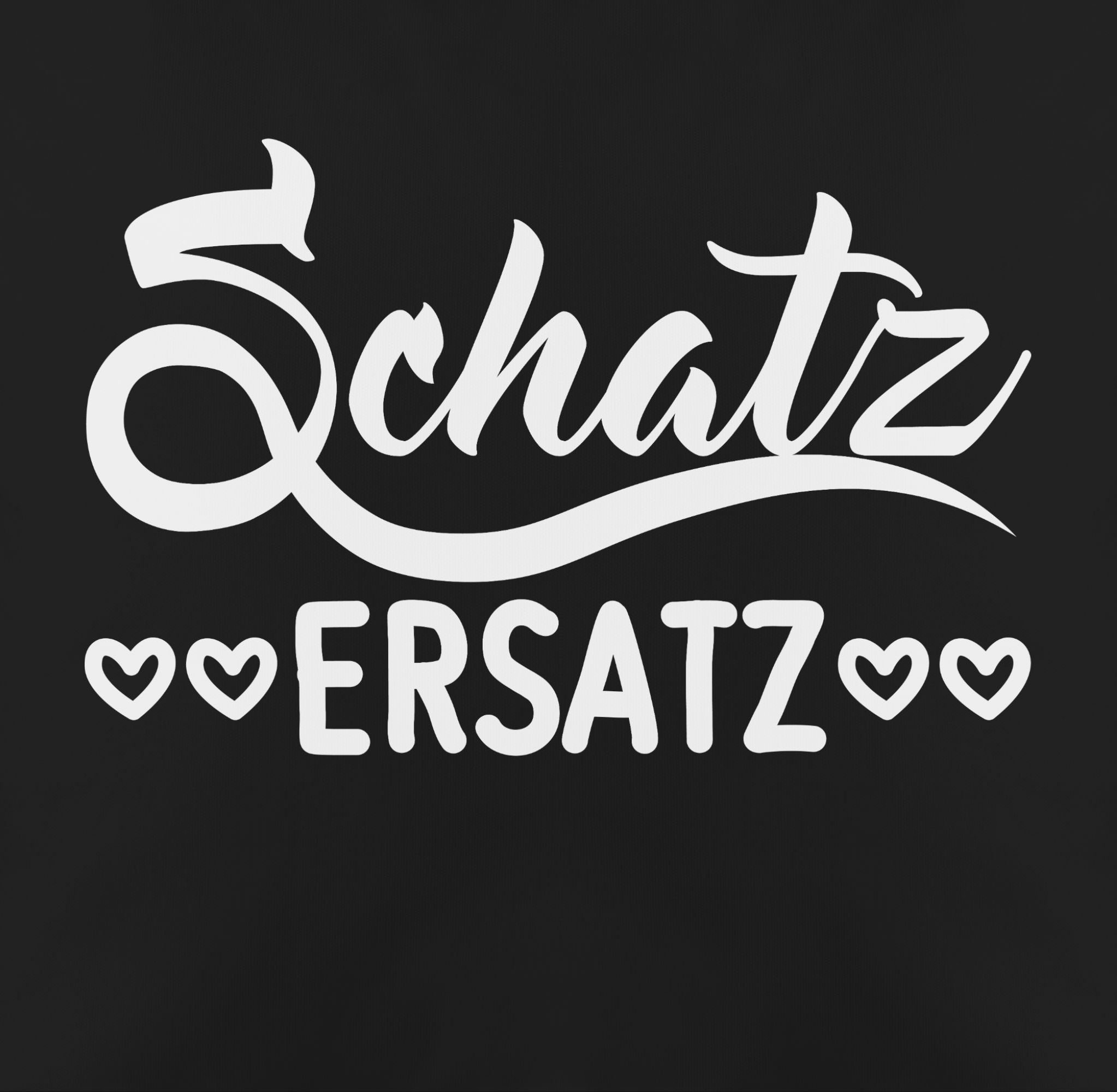 Shirtracer Dekokissen Schatzersatz - Geschenk 2 für Frauen Dekokissen Ersatz Valentinstag Schwarz für Geschenk Geschenke Männer, Schatz