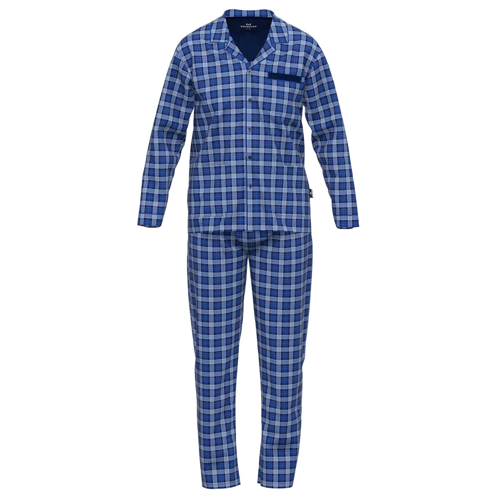 GÖTZBURG Pyjama Herren Pyjama Baumwolle (2 tlg) günstig online kaufen