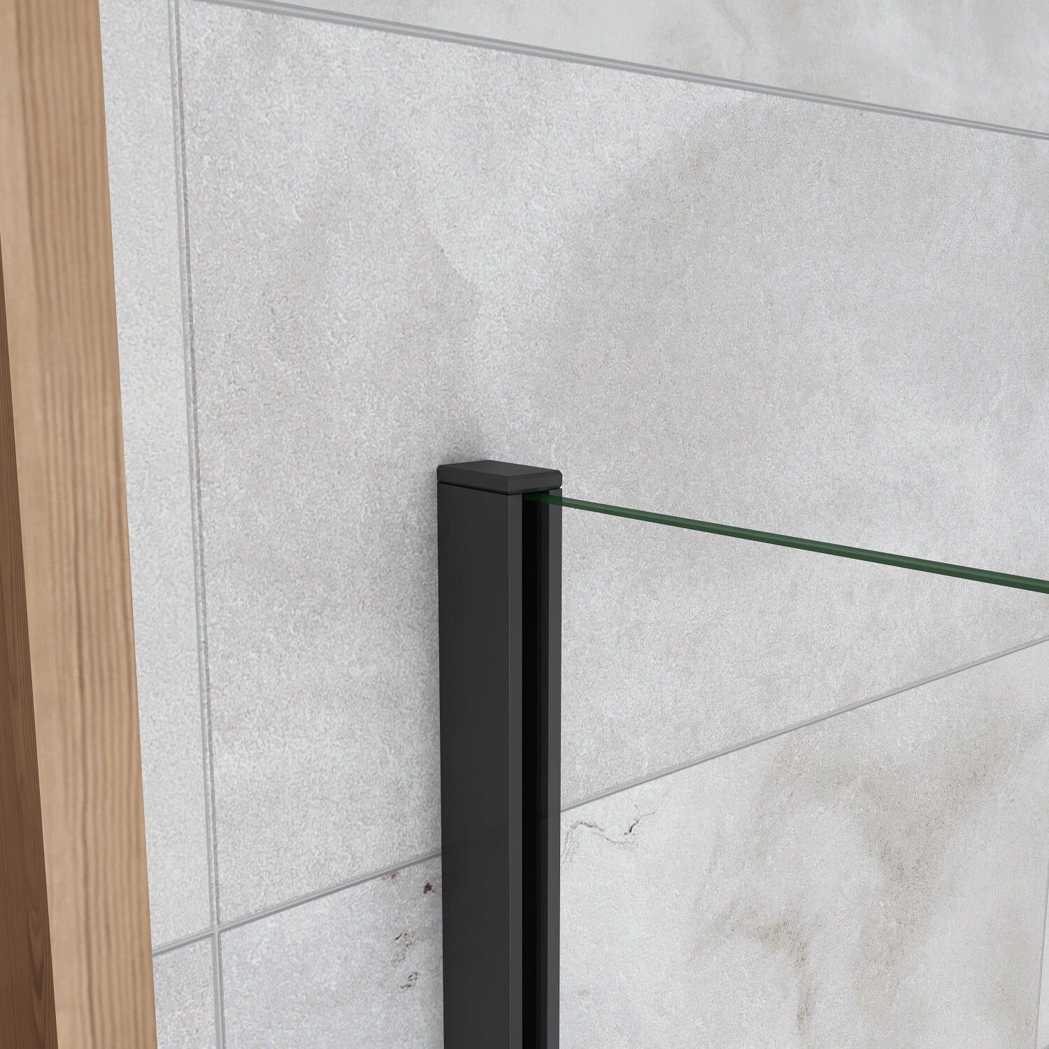 duschspa Duschwand Duschwand Walk in Dusche Duschtrennwand Glaswand 8mm Nano Glas 200cm, Einscheinbensicherheitsglas, Sicherheitsglas, (Set), Nano Glas – Bild 4 von 5