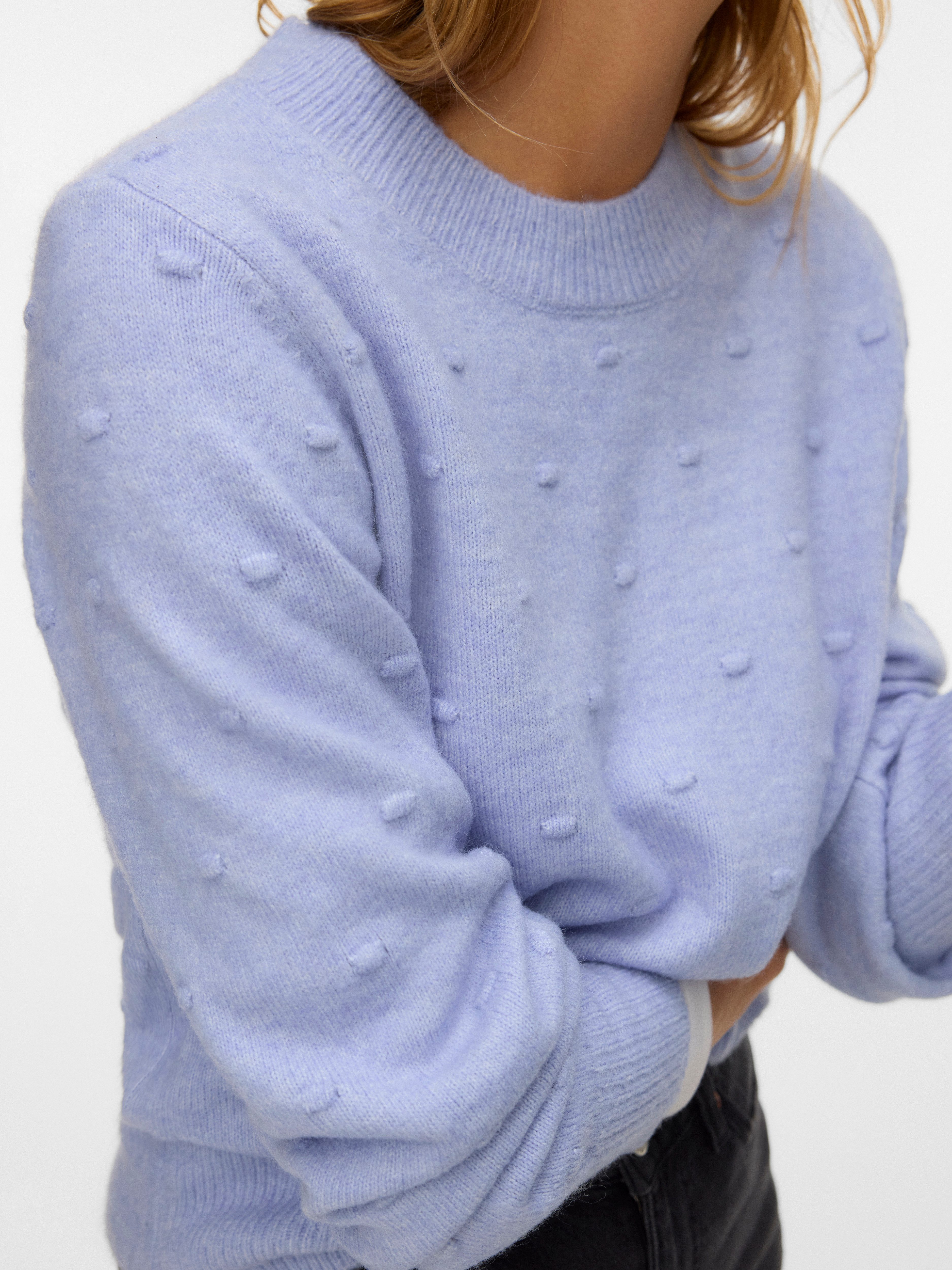 Vero Moda Rundhalspullover VMFRANCESCA LS O-NECK PULLOVER BOO