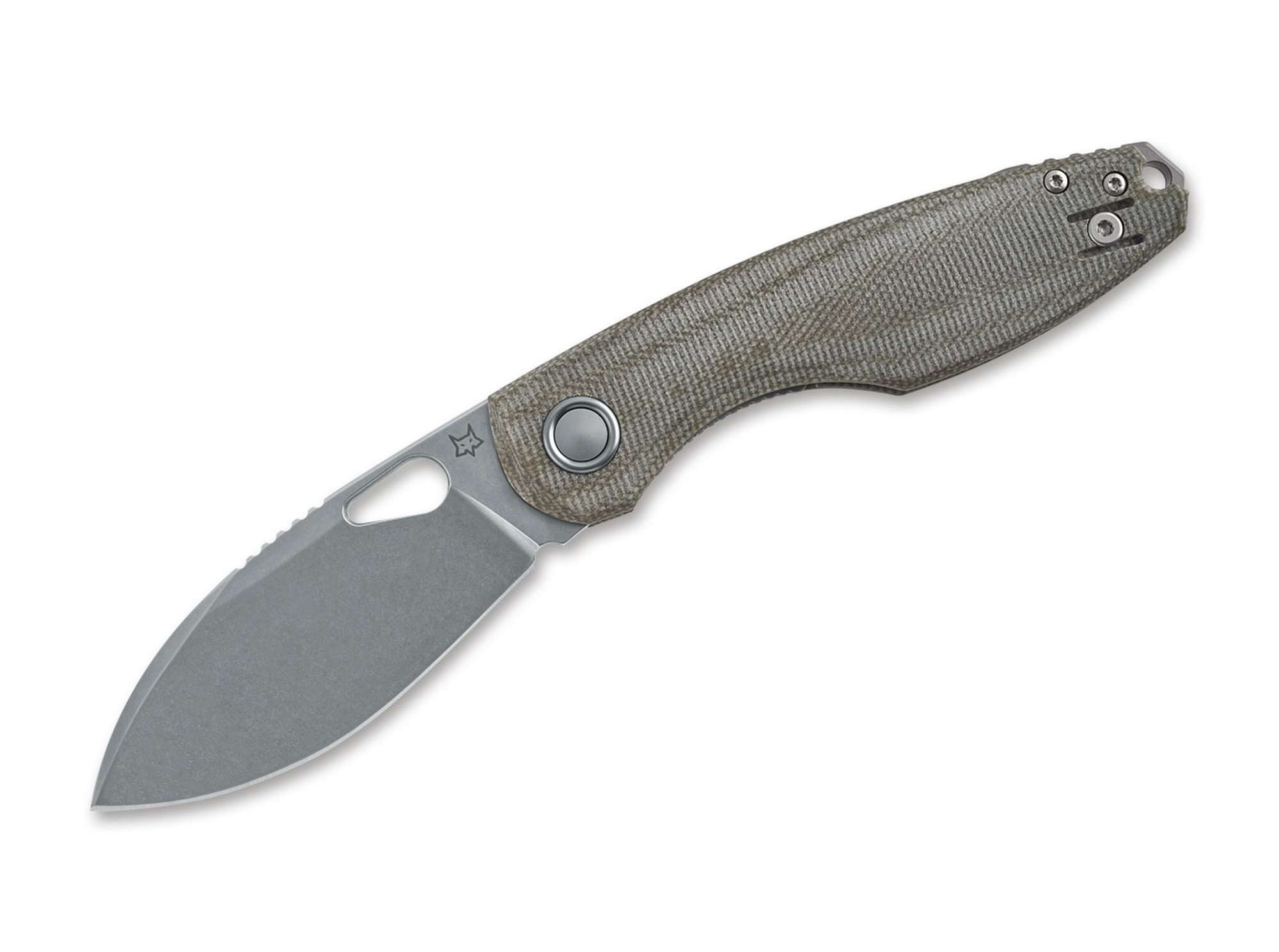 Fox Knives Taschenmesser Taschenmesser Chilin Micarta OD Green