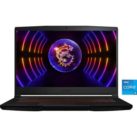 MSI Thin GF63 12UC-822 Gaming-Notebook (39,6 cm/15,6 Zoll, Intel Core i5 12450H, GeForce RTX 3050, 512 GB SSD)