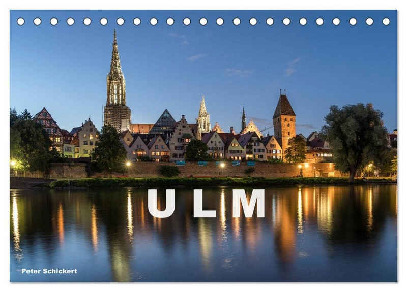 CALVENDO Wandkalender Ulm (Tischkalender 2024 DIN A5 quer), CALVENDO Monatskalender