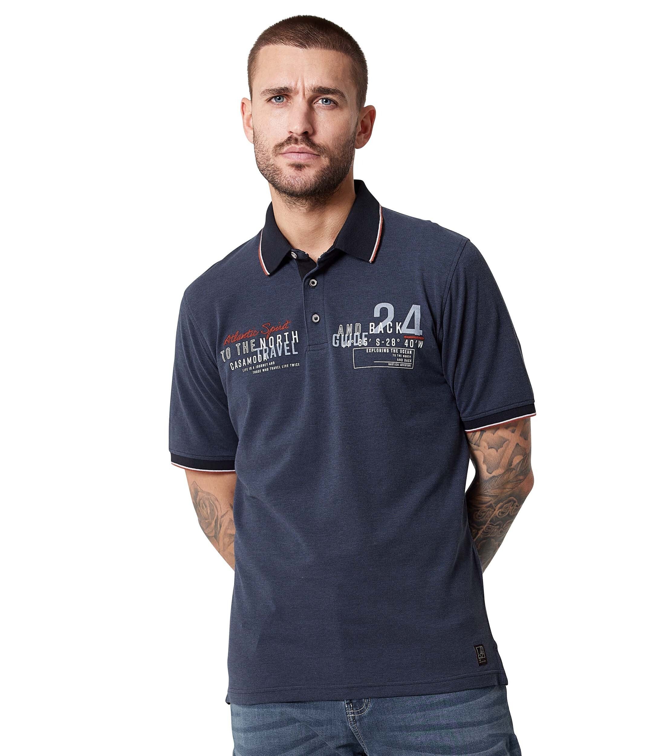 Poloshirt CASAMODA Polo-Shirt uni
