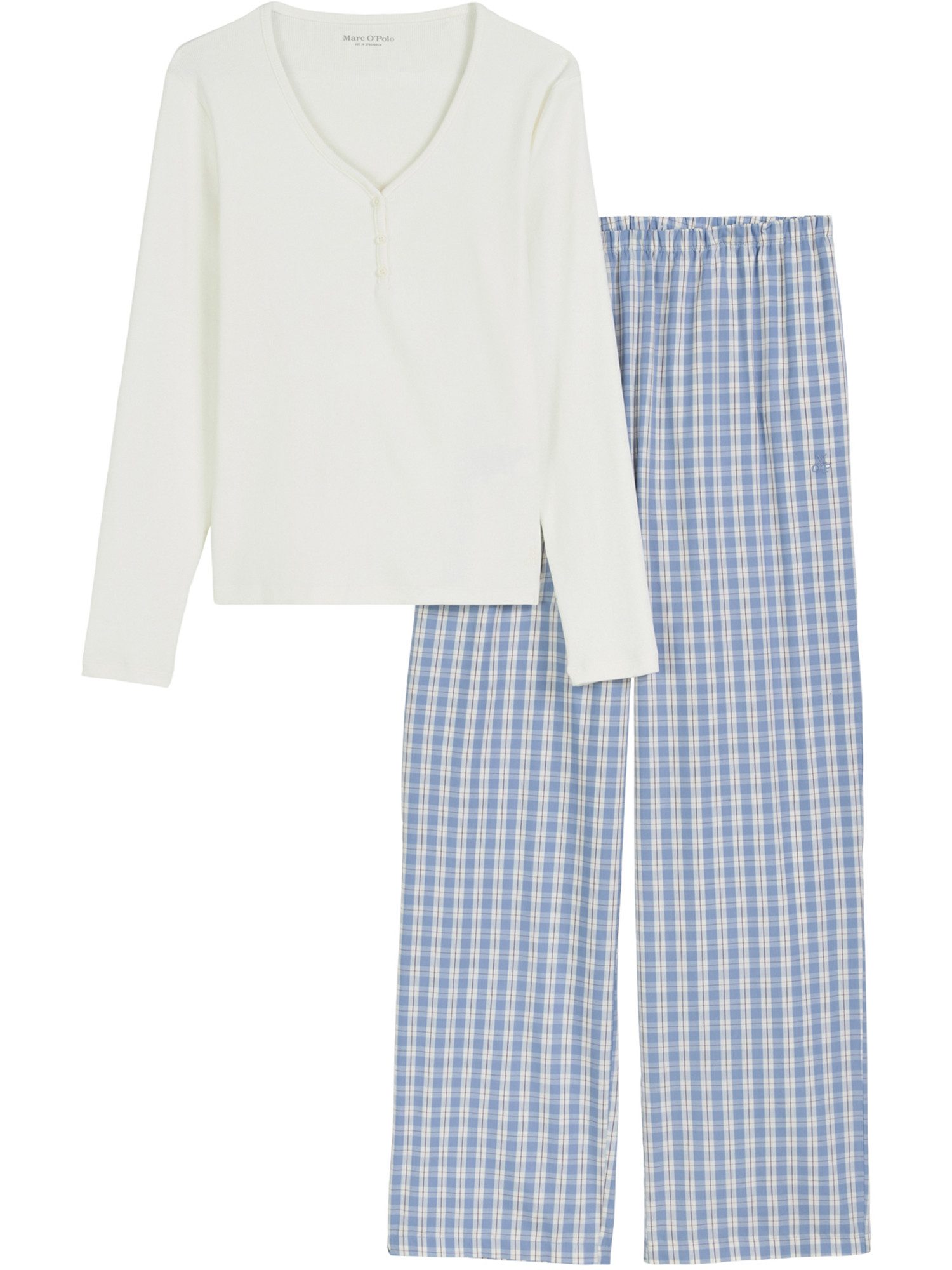 Marc O'Polo Pyjama Mix N Match Cotton (2 tlg) schlafanzug schlafmode bequem günstig online kaufen