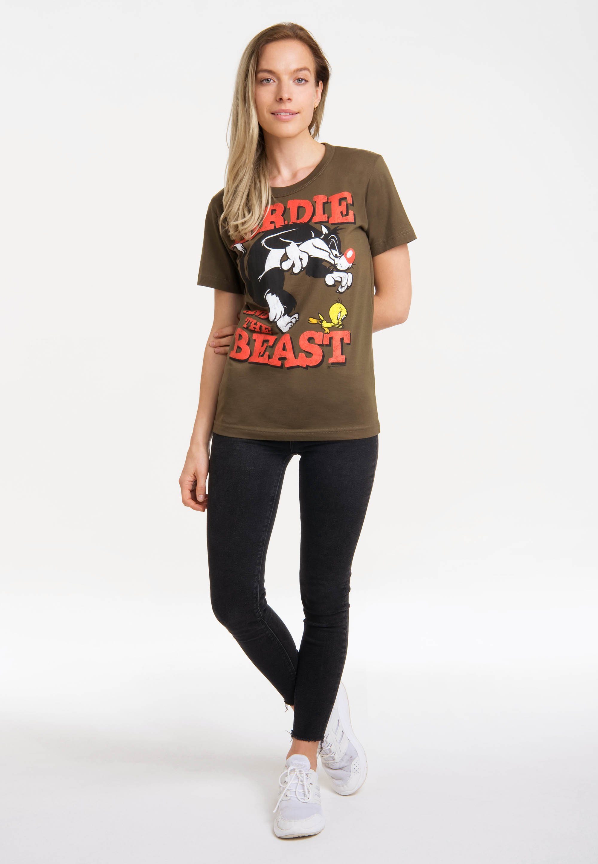 LOGOSHIRT T-Shirt Looney Tunes – Sylvester günstig online kaufen