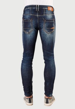 Le Temps Des Cerises Slim-fit-Jeans in modischem Used-Look