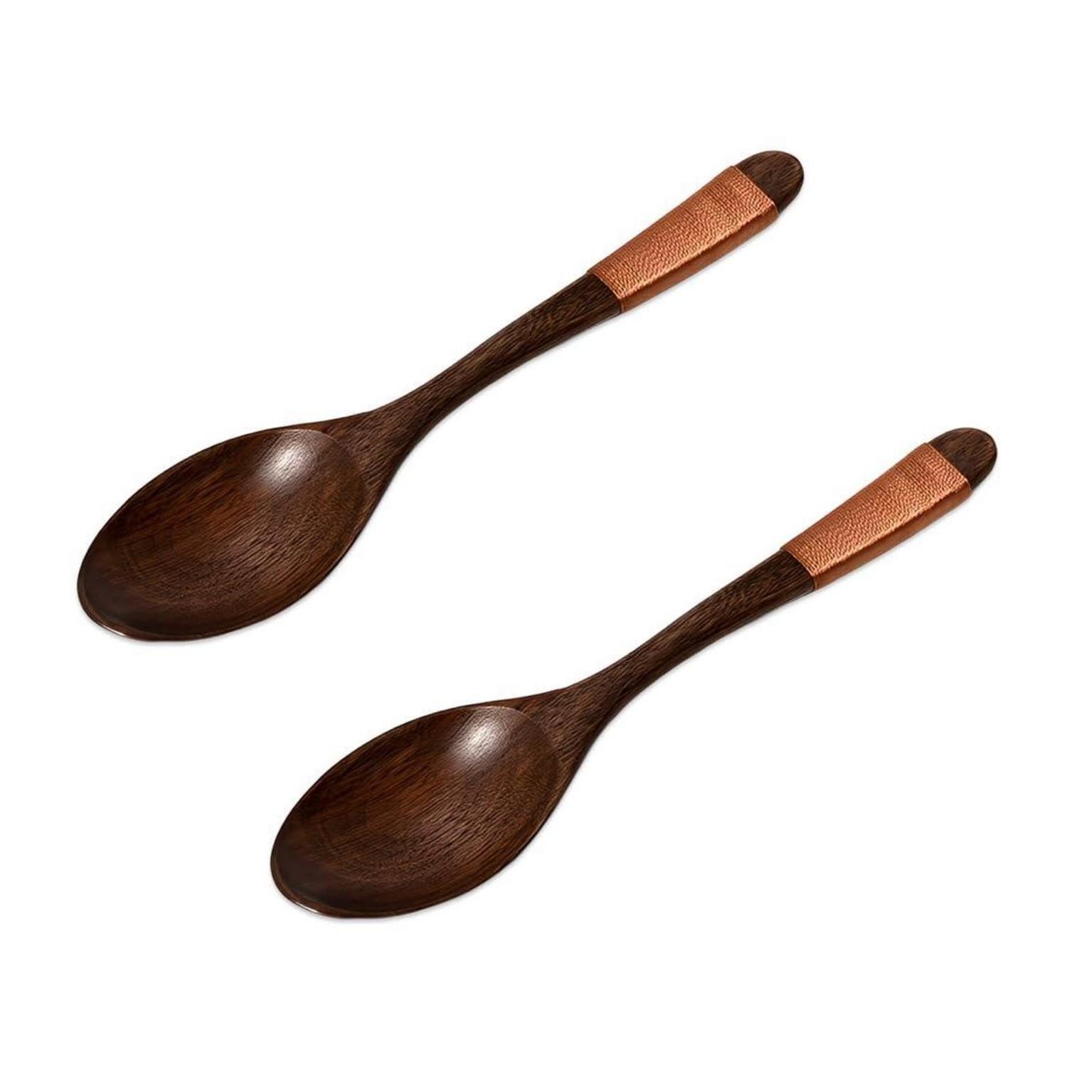 LuxusKollektion Kochlöffel Kochlöffel Holz 2 Stück 18.5cm