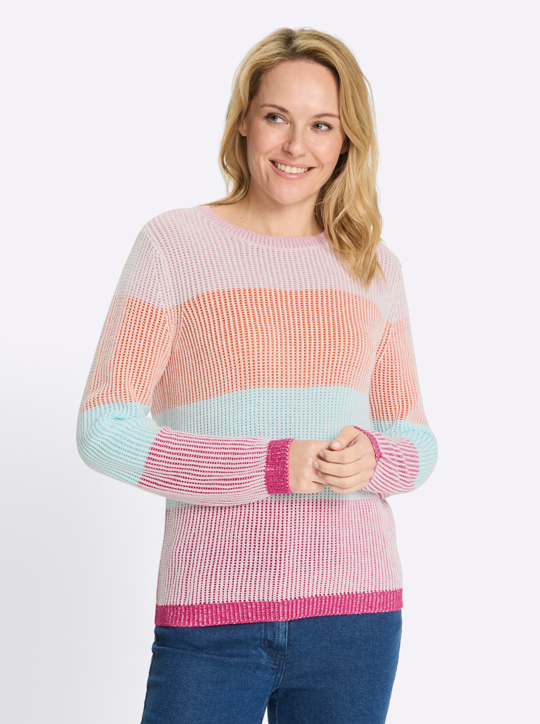 Sieh an! Strickpullover Langarm-Pullover . günstig online kaufen