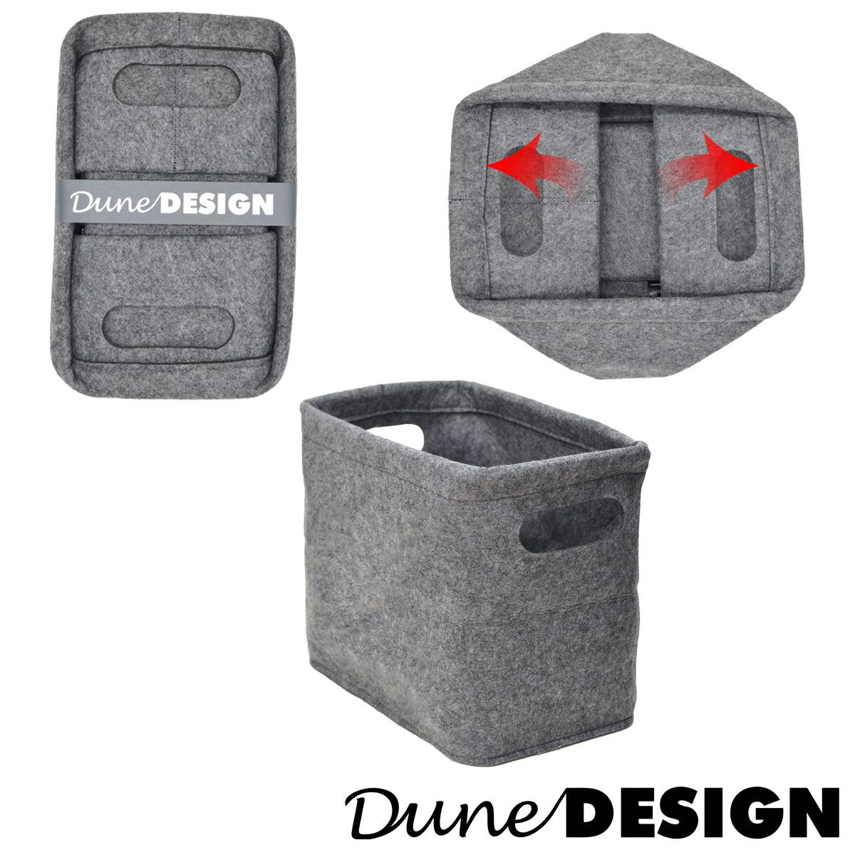 DuneDesign Aufbewahrungskorb 2er Set Filz Toilettenpapierbox günstig online kaufen