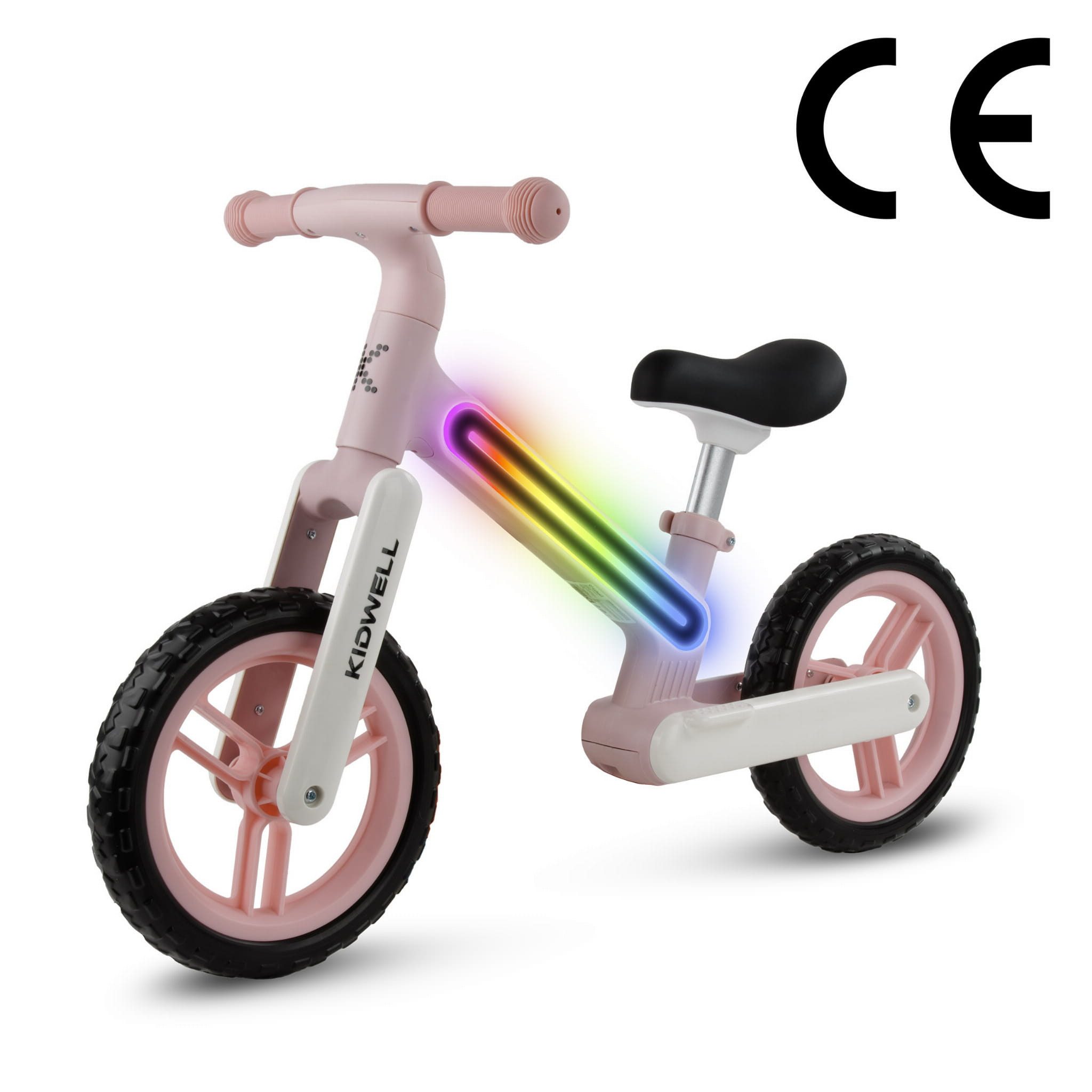 COIL Fahrrad-Laufrad Lauflernrad, Kinderlaufrad, Rutscher, Balance Bike, Nylonrahmen mit LED-Licht, EVA-Reifen, Gewicht: 3,05 kg