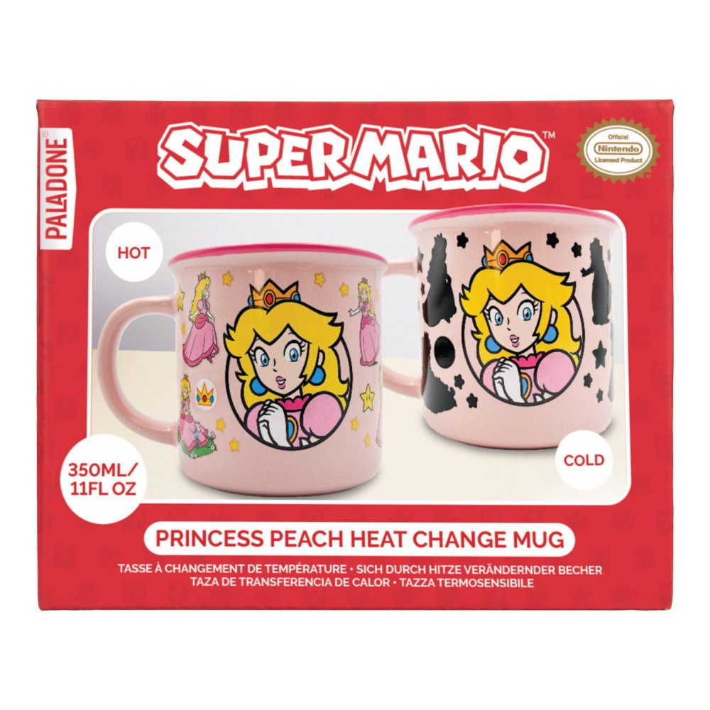 Paladone Tasse Super Mario Tasse mit Thermoeffekt Princess Peach