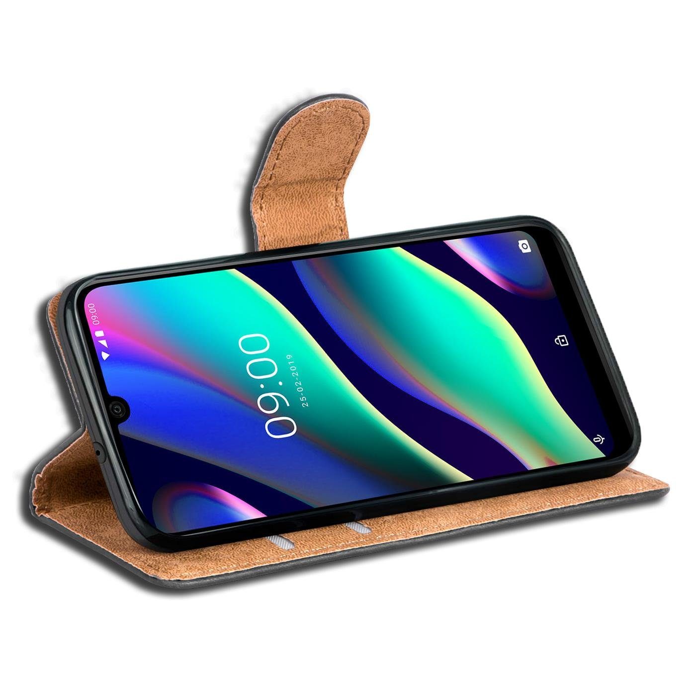 CoolGadget Handyhülle Book Case Handy Tasche für Wiko View 3 Lite 6,09 Zoll, Hülle Klapphülle Flip Cover Etui Schutzhülle stoßfest