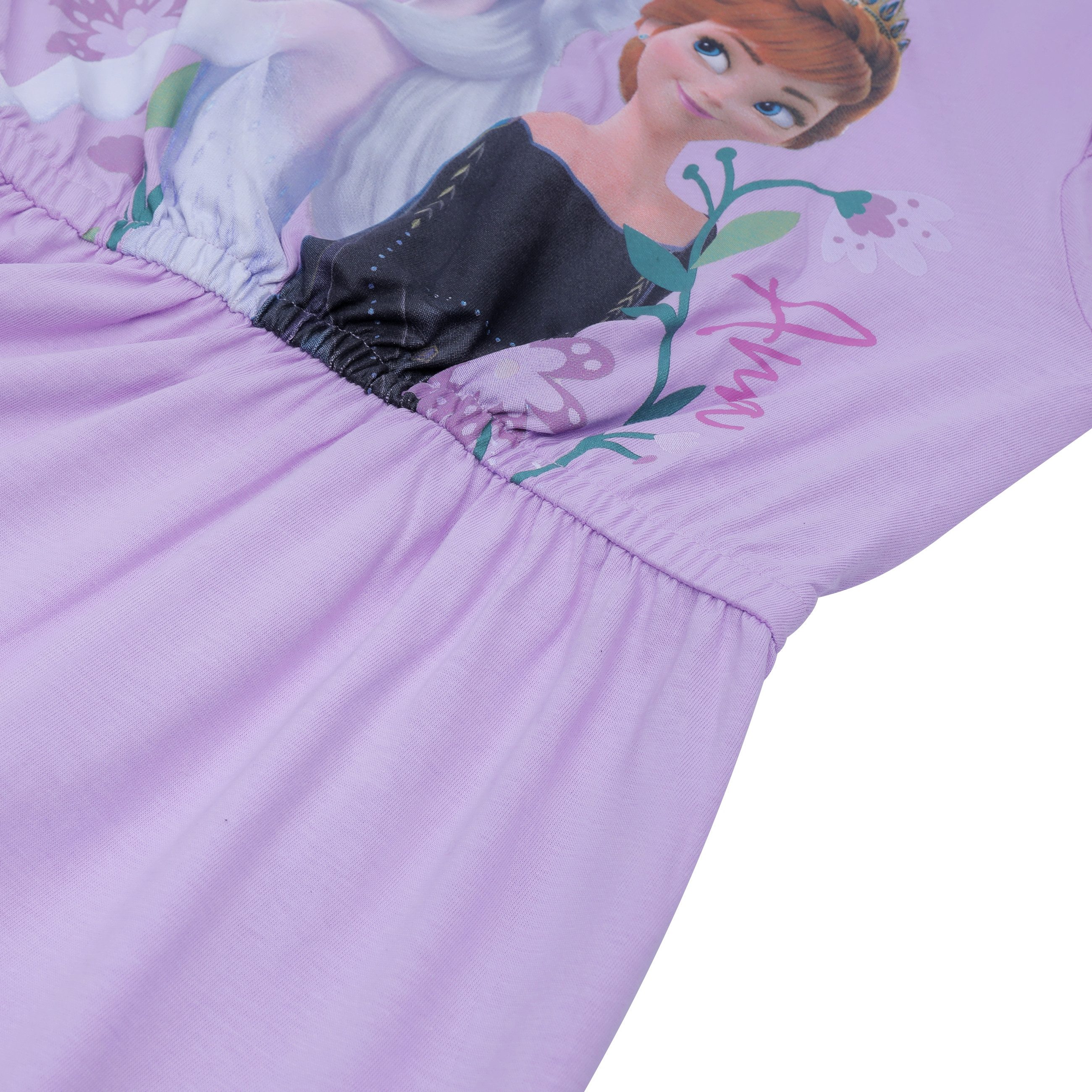 Frozen Sweatkleid Eiskönigin Kleid Anna und Elsa langarm mit Anna und Elsa