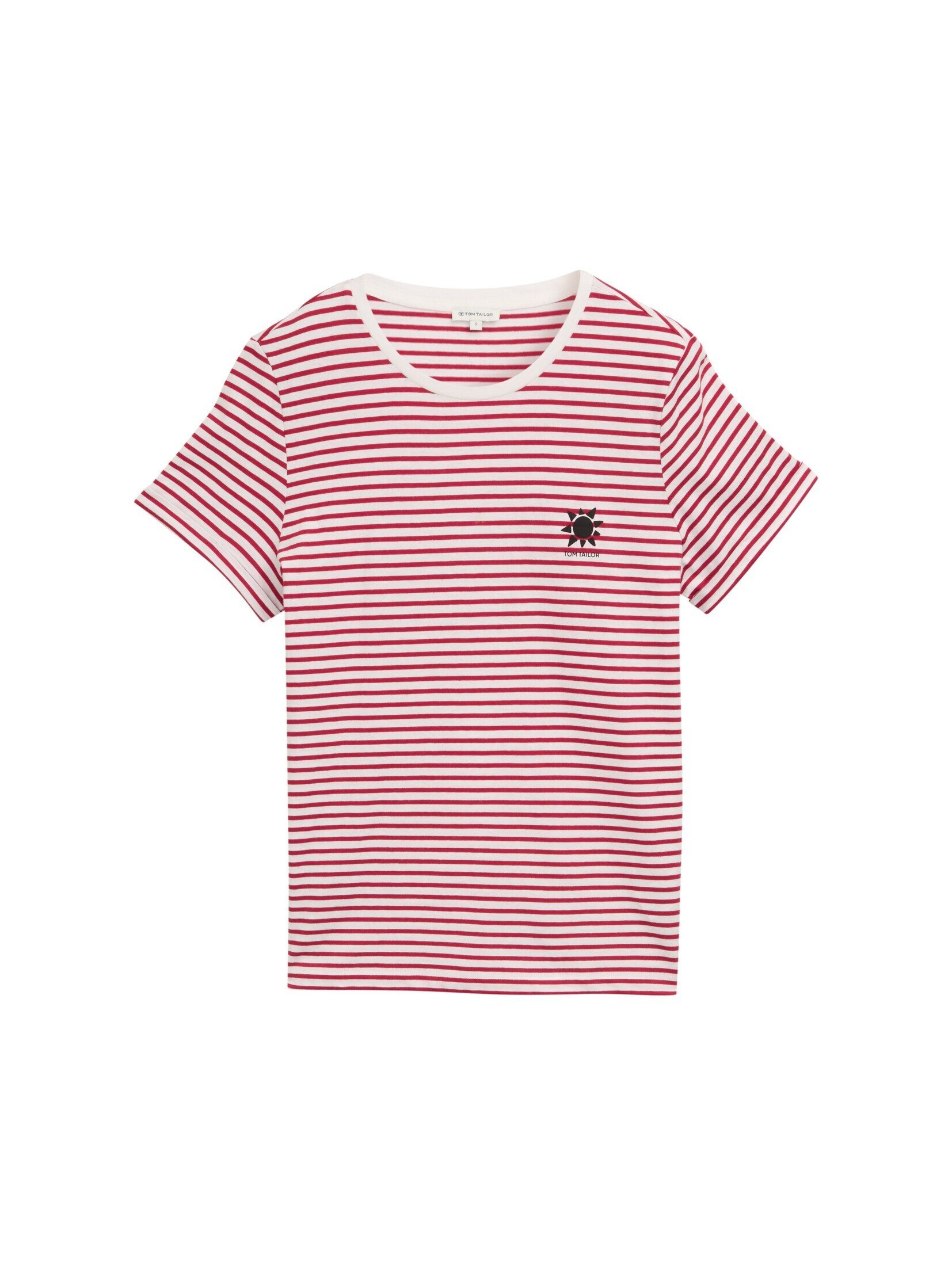 TOM TAILOR T-Shirt T-Shirt mit Streifenmuster günstig online kaufen