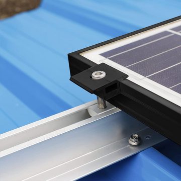PFCTART Bausatz für Solarmodule auf dem Dach, Solarmodul-Montage-Zubehörsatz Solarmodul-Halterung